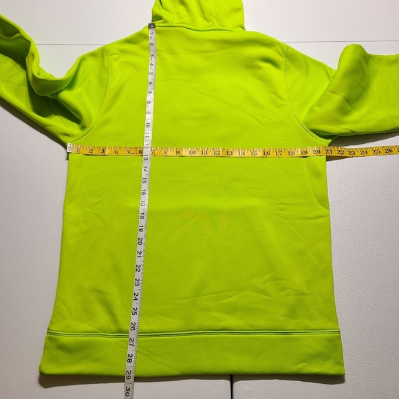 Under Armour Men's UA Storm Lime/Camo Small Pullover Hoodie Cold Gear - Picture 5 of 7